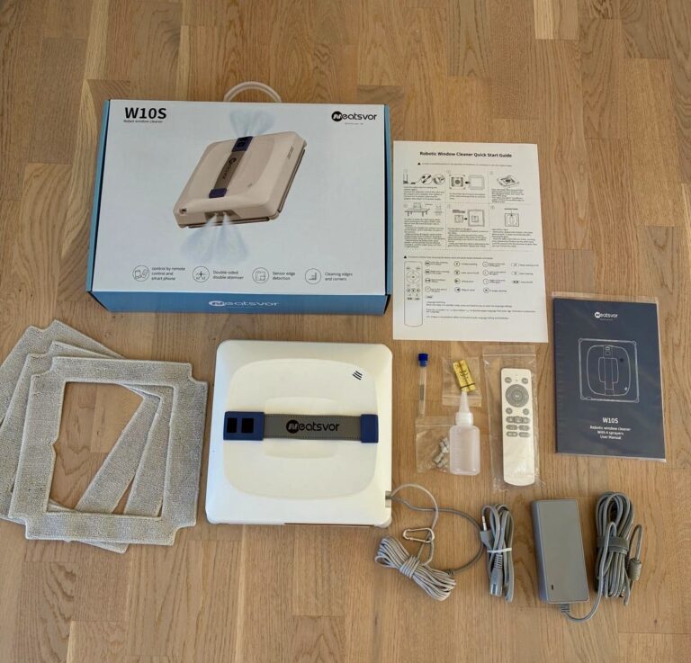 W10 robot vinduesvasker udpakning
